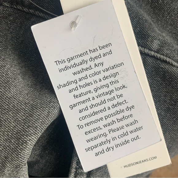 Hudson Blake Slim Straight Jean Dark Concrete - Picture 8 of 9